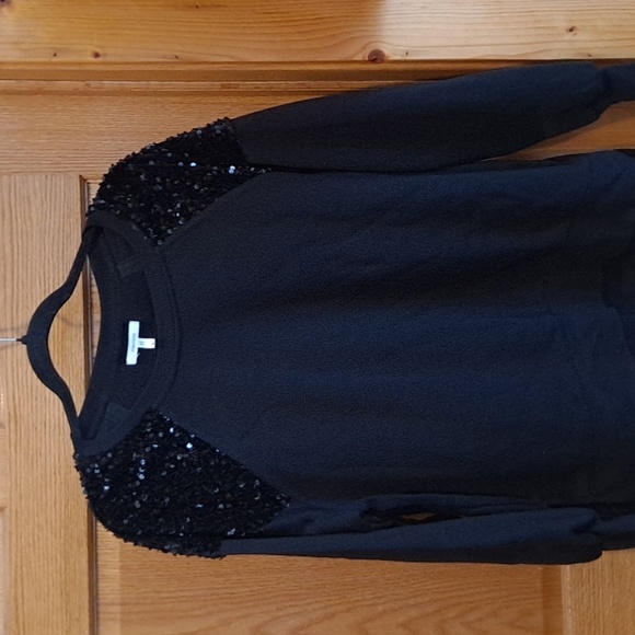 NWT Maurices Sequin Shoulder Sweatshirt - Picture 2 of 7
